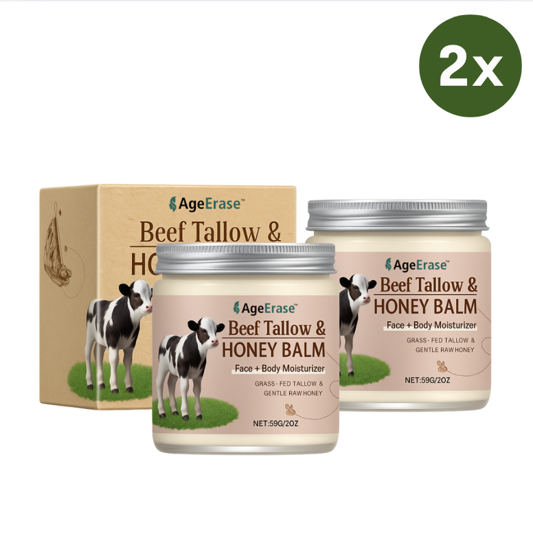 AgeErase™ | Beef Tallow & Honey Balm